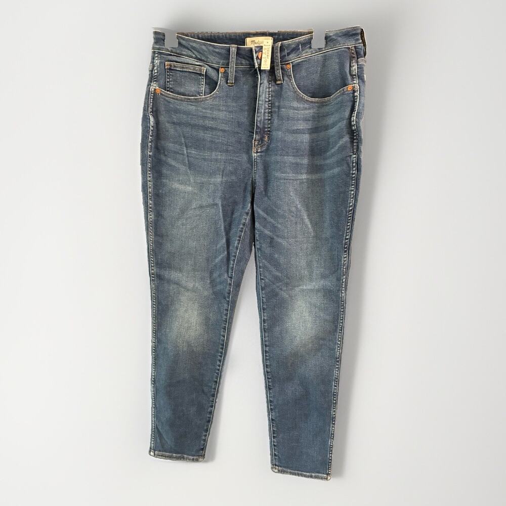NWT MADEWELL Women's Curvy High-Rise Skinny Blue Jeans in 14w $135 retail